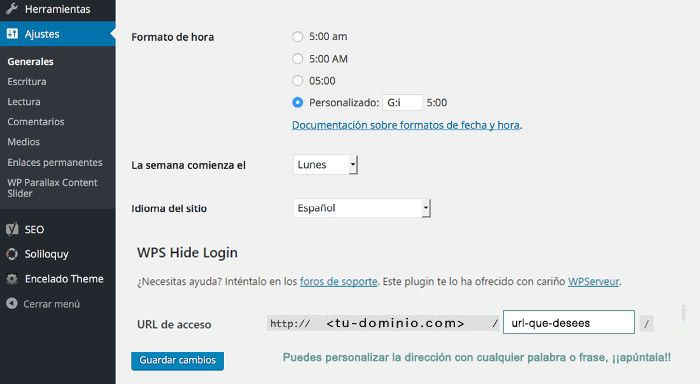 wps hide login seguridad wordpress plugin
